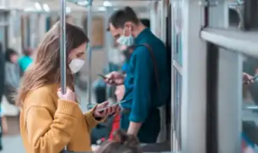 Strong disinfectant spray for high-traffic transit areas