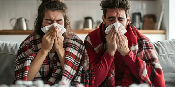 How does hand disinfection help prevent flu transmission?