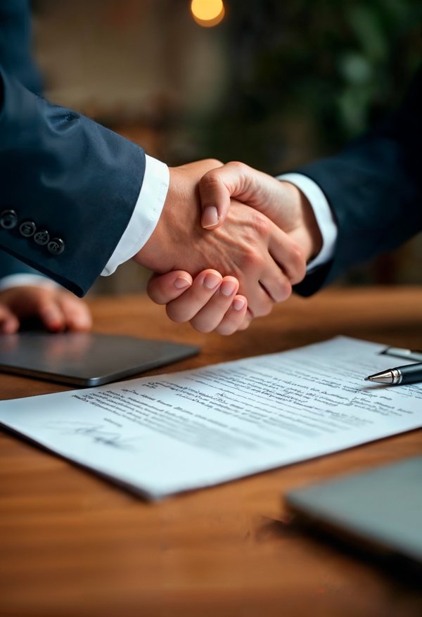 Contracts and business agreements illustrating legal protection, risk analysis, and commercial relationships