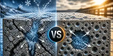 Air Entrained Concrete: Freeze-Thaw Protection