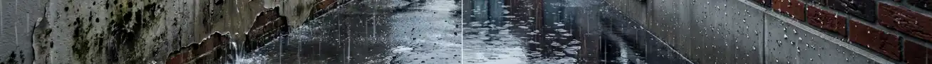 Vergleich zwischen Oberflächenabdichtung und tief eindringendem hydrophobem Fassadenschutz