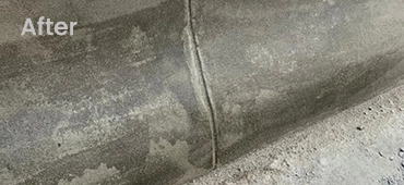 How does Logic UH effectively address surface and joint cracks in concrete?