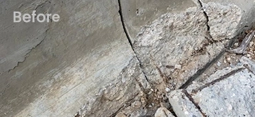 Why is Logic UH recommended for repairing concrete cracks caused by sulfate-induced pressure?