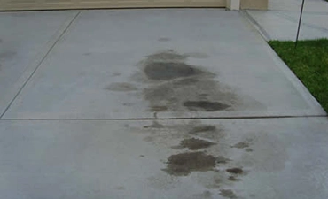 For oil stains in concrete