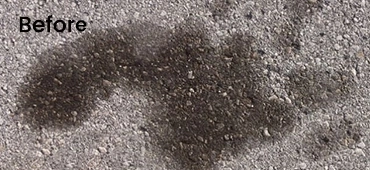 How to remove oil stains from concrete?