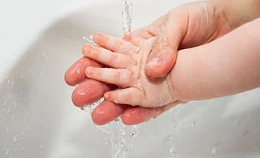 Hand cleaning for children