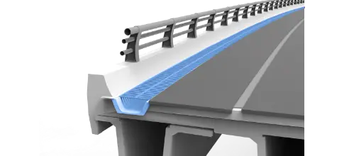 What is the method of waterproofing the Drainage of the Bridge?