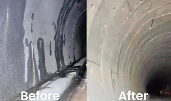 How do you waterproof  wall of the Tunnel?