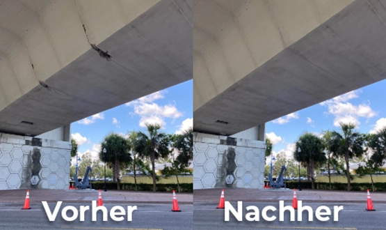 Wie wird das Unterdeck der Brücke wasserdicht gemacht?