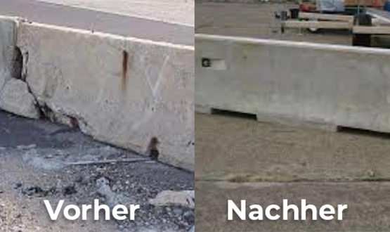 Wie wird die Wand der Barriere wasserdicht gemacht?