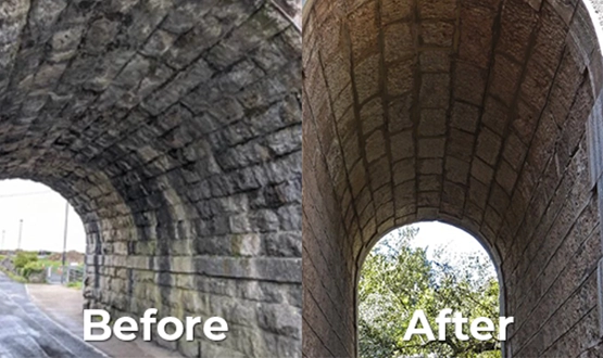 How do you waterproof  roof of the historical tunnel?