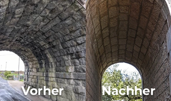 Wie dichten Sie das Dach des historischen Tunnels ab?