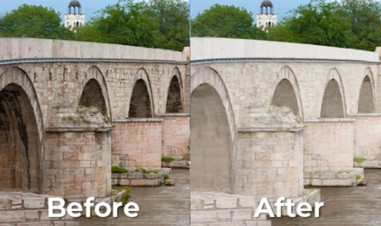 How do you waterproof Beams of the historical Bridge?