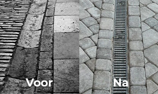 Hoe maakt u de afvoer van de historische brug waterdicht?