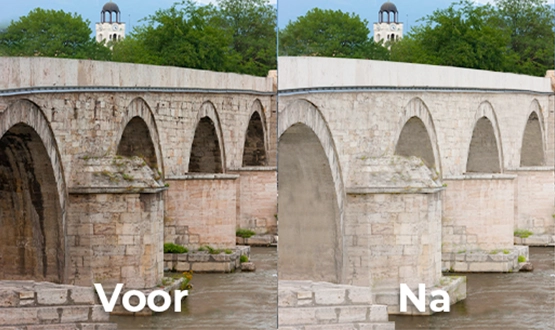 Hoe maak je de Balken van de historische brug waterdicht?