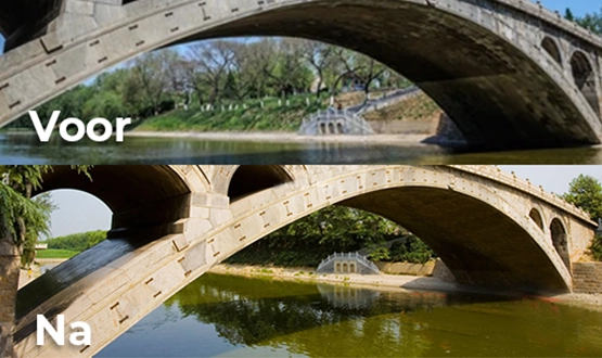 Hoe maak je het Onderdek van de historische brug waterdicht?