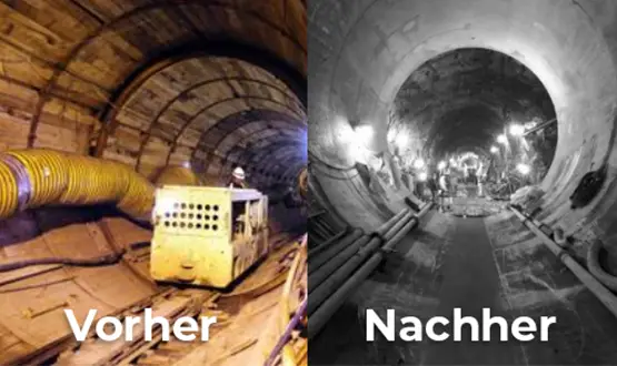 Wie macht man das Fundament der Struktur für die Abwasser des Tunnels?