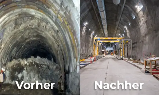 Wie macht man das Fundament der Struktur für die Wand - Dach des Tunnels?