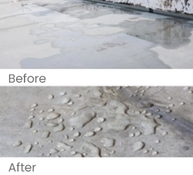 Protection of concrete against moisture