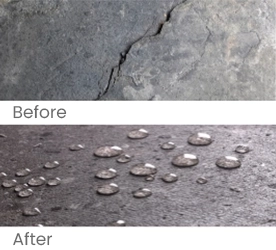 Moisture protection for stone