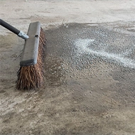 Remove oil stains from stones