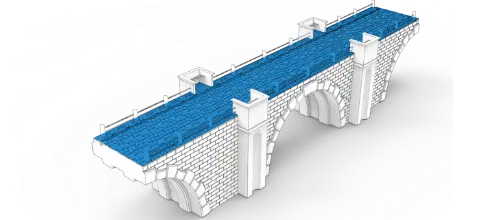 What is the method of waterproofing the Topdeck of the historical Bridge?