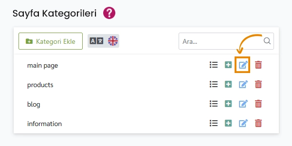 Ciriks Web Sitesi Oluşturucu'da bir kategoriyi nasıl düzenlersiniz