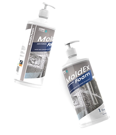 Chlorine-free mold remover for home and workplace