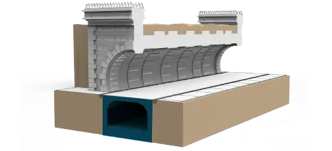 Was ist die Methode zur Wasserdichtung des Kellers des historischen Tunnels?