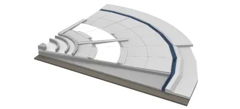 Wat is de methode voor funderingsisolatie van de structuur voor de afvoer van het plein?