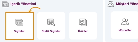 Ciriks Site Oluşturucu paneline erişim ve sayfaları yönetme