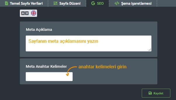 Ciriks web sitesi oluşturucuda SEO için nasıl optimize edilir?