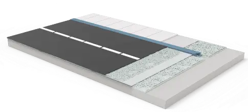 What is the method of Foundation insulation of structure for Drainage of Road?