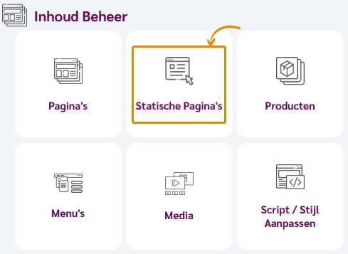 Hoe toegang krijgen tot en statische pagina's beheren in Ciriks Site Builder