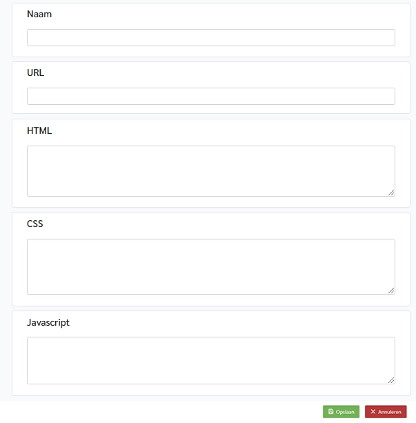 Hoe een nieuwe statische pagina configureren in Ciriks Site Builder