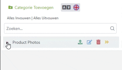 Hoe slepen & neerzetten te gebruiken om mediacategorieën te organiseren