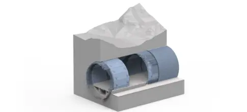 What is the method of Foundation insulation of structure for Wall - Roof of Tunnel?