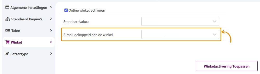 Hoe koppel je een e-mailadres aan je online winkel voor communicatie?