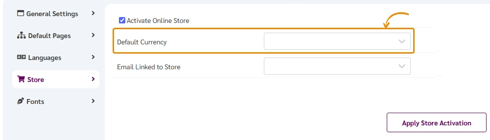 How to set the default currency for your online store?