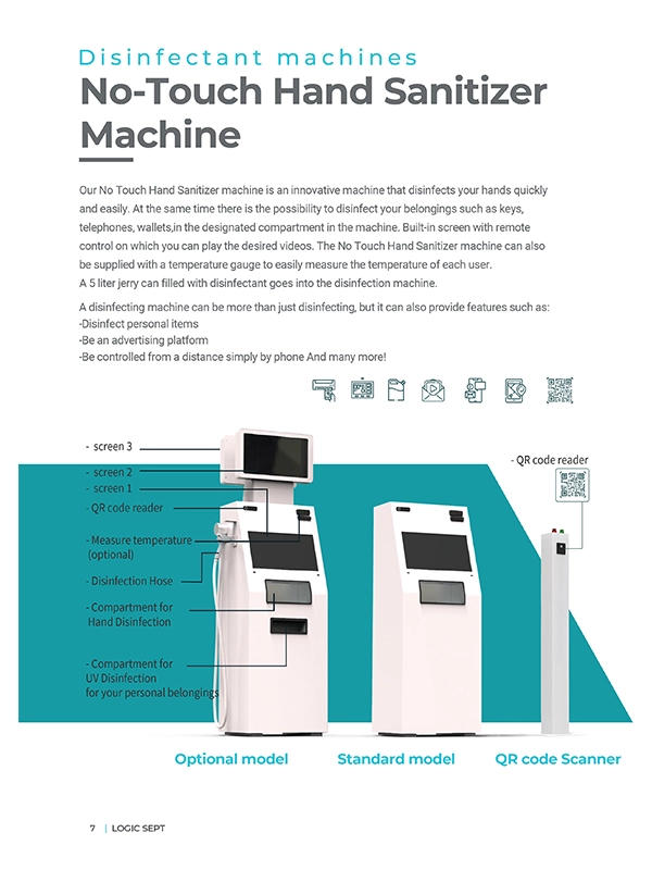 no-touch hand sanitizer machine