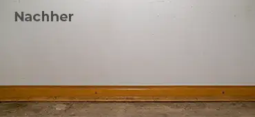 Trockene Wand nach Feuchtigkeitsbehandlung