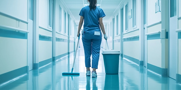 Krankenhausreinigung: Desinfektion häufig berührter Flächen