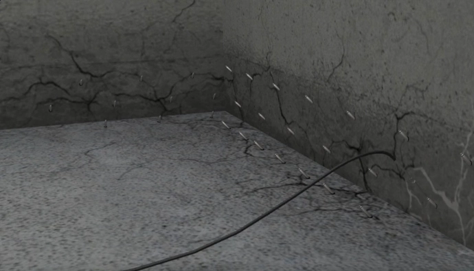 Foundation crack sealing