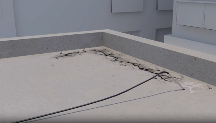Roof waterproofing demo