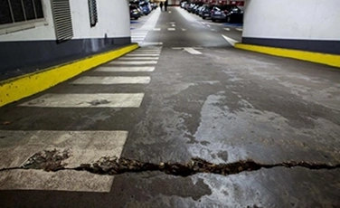 Beton Parkplatzreparatur