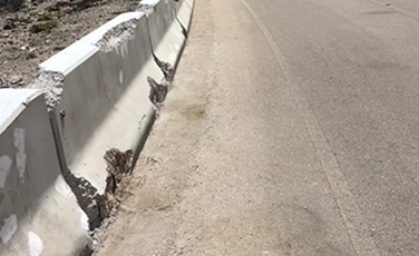 Betonbarriere Risssanierung