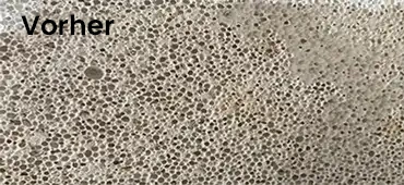 Wasser perlt auf Oberfläche