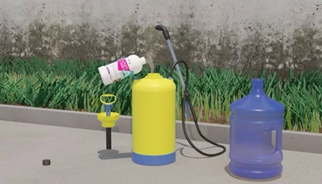 anti-slip moss treatment for outdoor surfaces